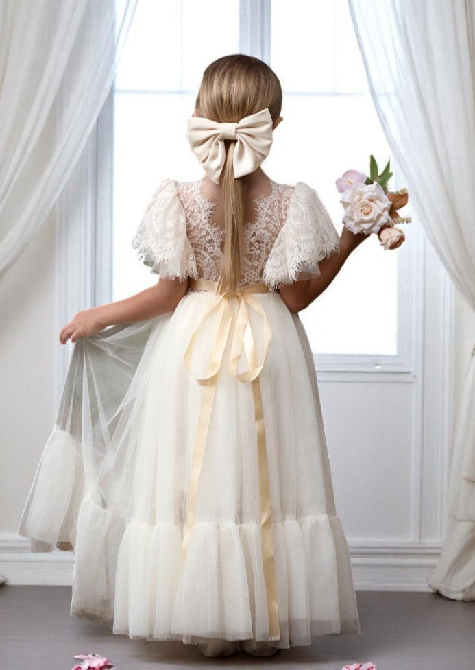 Ivory flower girl dresses