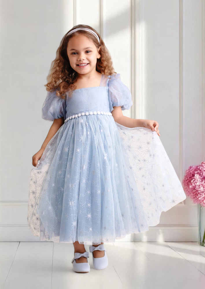 blue birthday dress