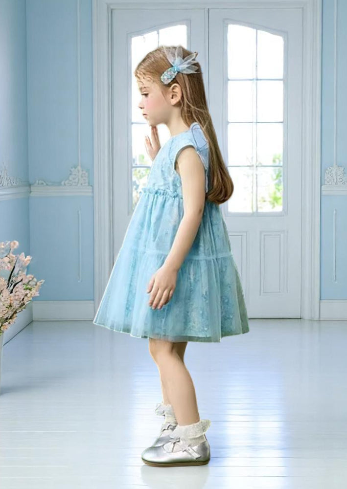 girls party dress blue