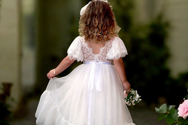 White Flower Girl Dresses Perfect for Every Wedding Style