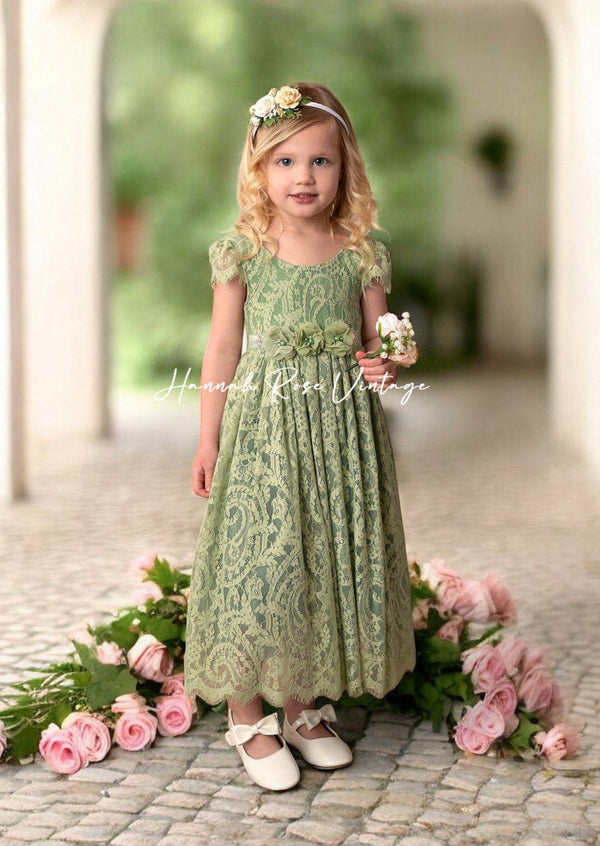 lace flower girl dresses