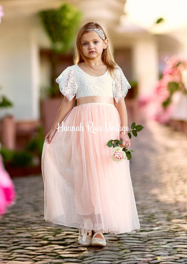 blush flower girl dresses toddler