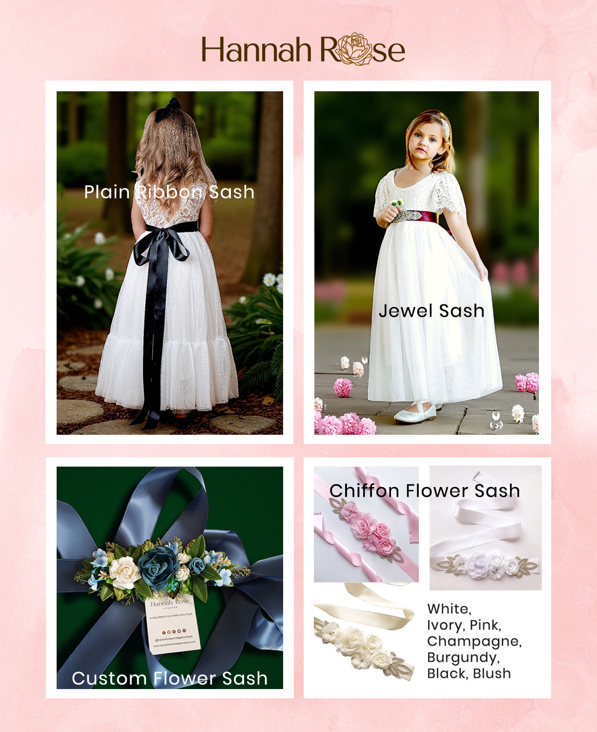 Elegant Ivory Tulle & Lace Flower Girl Dress
