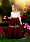 Burgundy Flower Girl Dresses