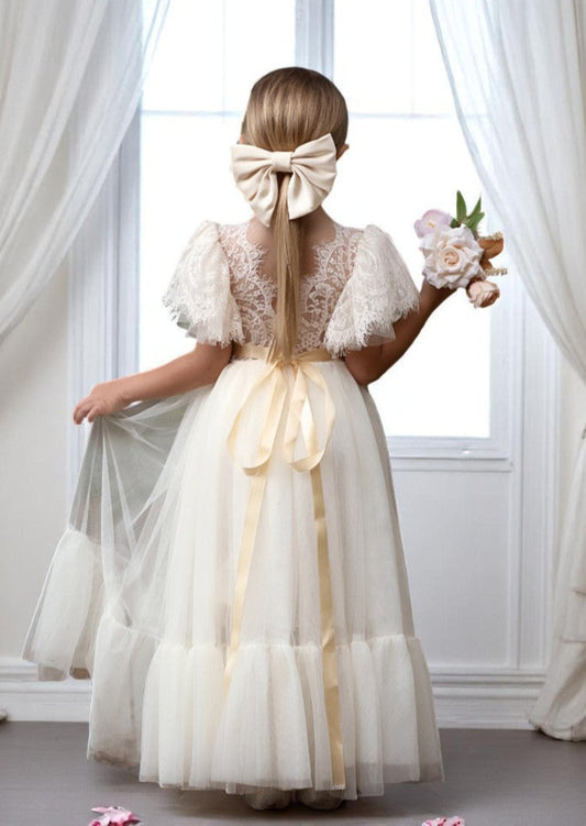 Ivory flower girl dresses