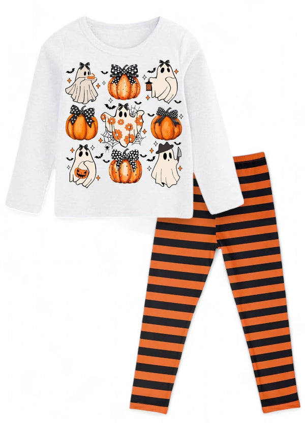 Children Halloween Pumpkin Outfit