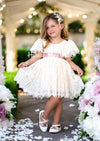 Ivory lace flower girl dresses