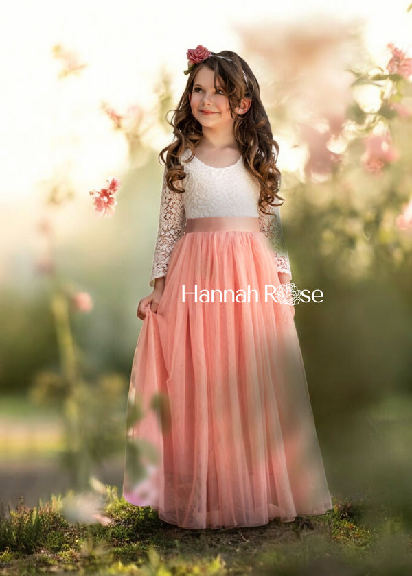 Dusty Pink Flower Girl Dresses