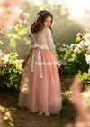 Dusty Pink Tulle Flower Girl Dresses