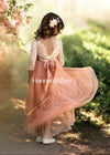 Dusty Pink and White Flower Girl Dresses