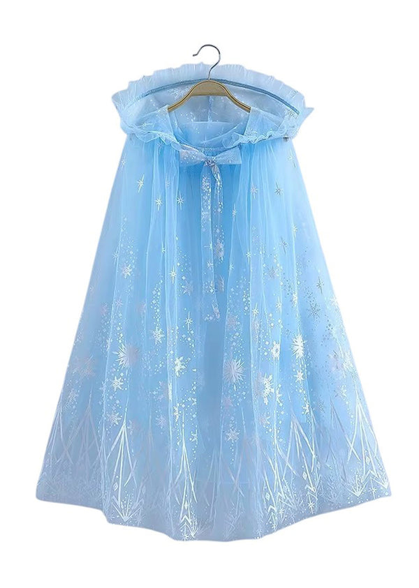 Blue Elsa Frozen Cape