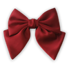 White Satin Flower Girl Hair Bow