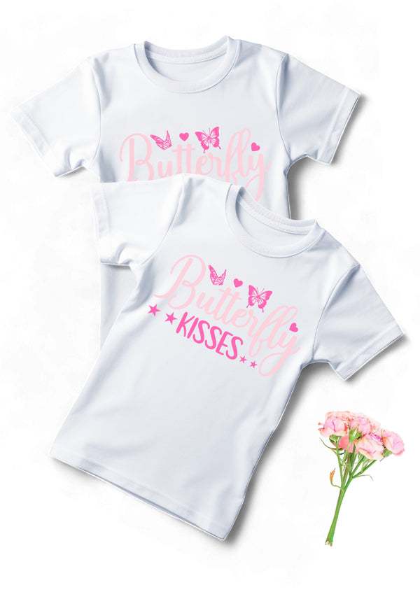 Girls Butterfly Kisses Tee Shirt