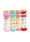 Candy Dots Ankle Socks - Yellow Blue