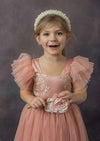 Mauve flower girl dress toddler