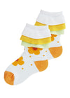 Girls Flower Socks Yellow