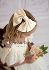 Ivory Satin Flower Girl Bow