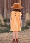 Organic Cotton Linen Dress in Desert Sand