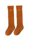 Chestnut Over the Knee Ribbed Socks