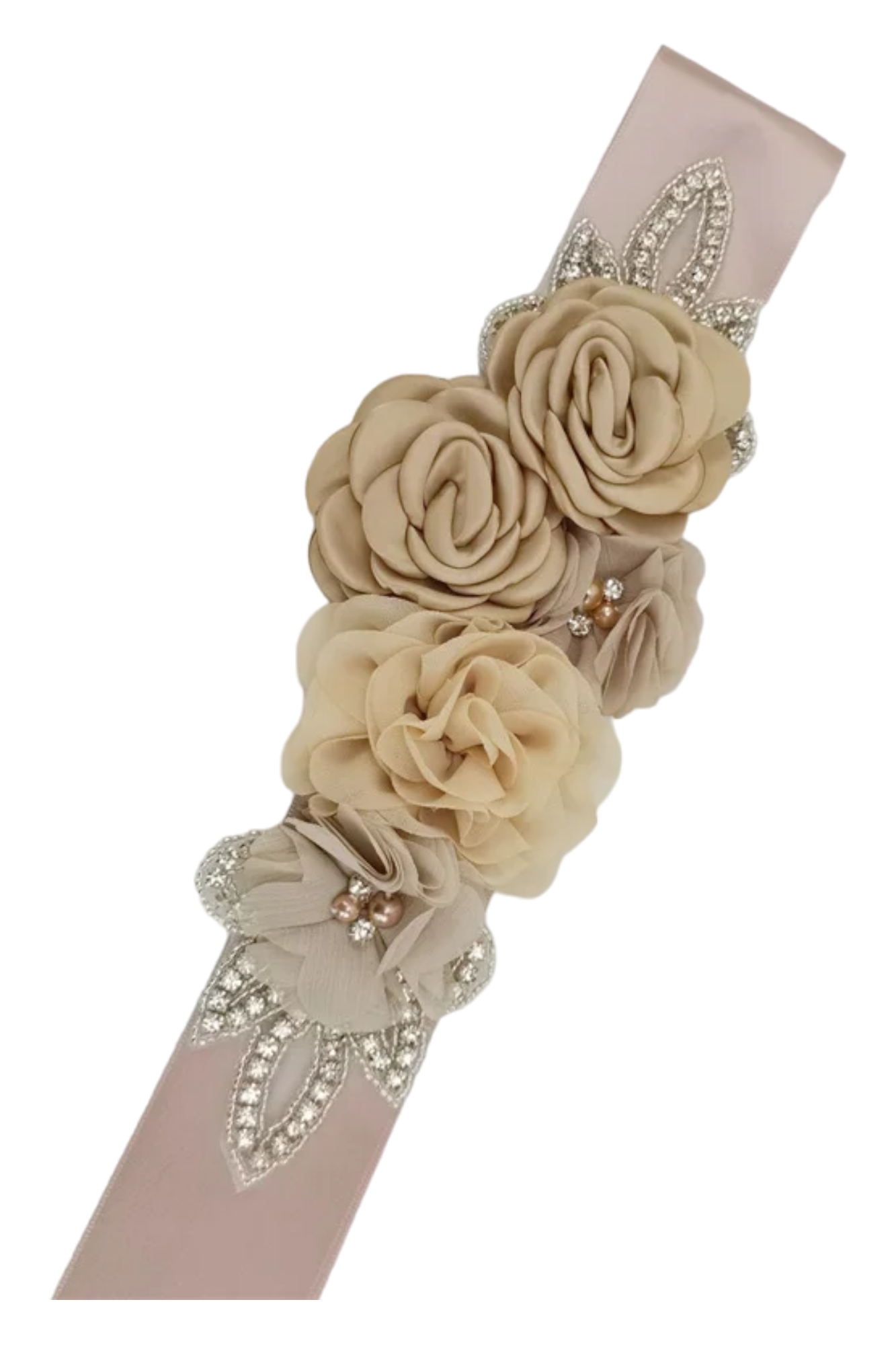 Chiffon Flower Bridal Sash