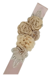 Chiffon Flower Bridal Sash