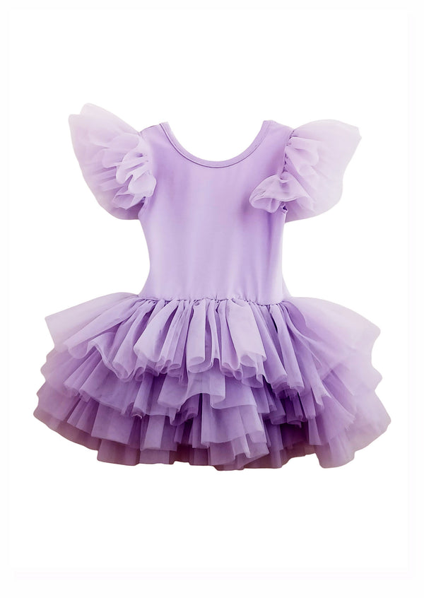 toddler girl fancy tutu dress in lavender