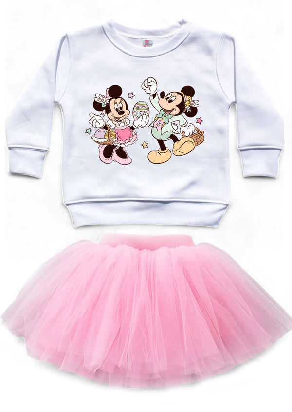 Mickey & Minnie Easter Crewneck Sweatshirt