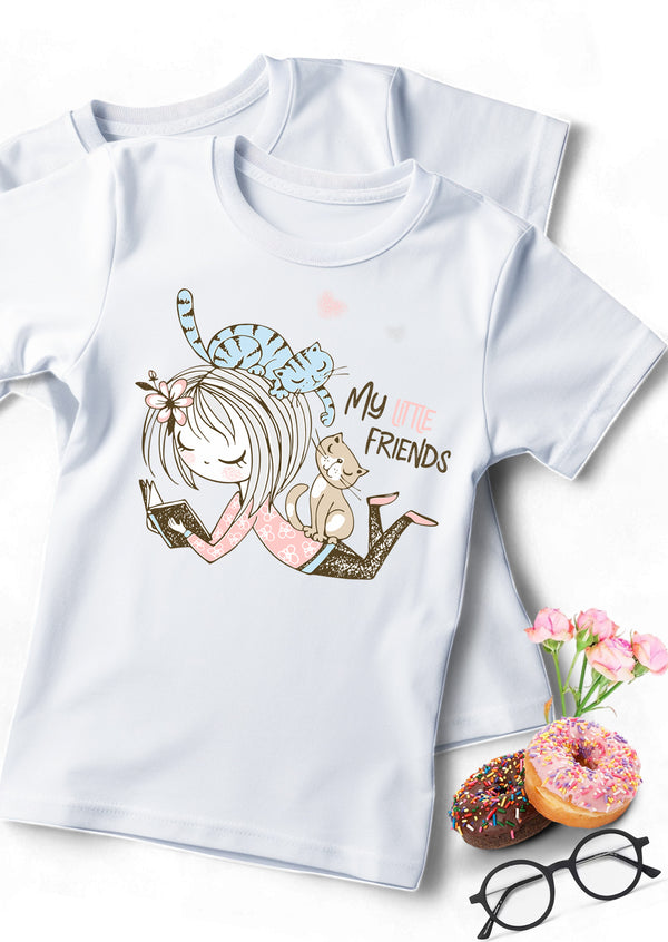 My Little Friends Tee in Pink