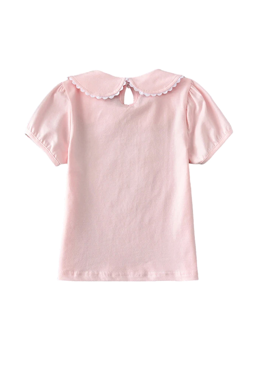 Peter Pan Collar Short Sleeve Top