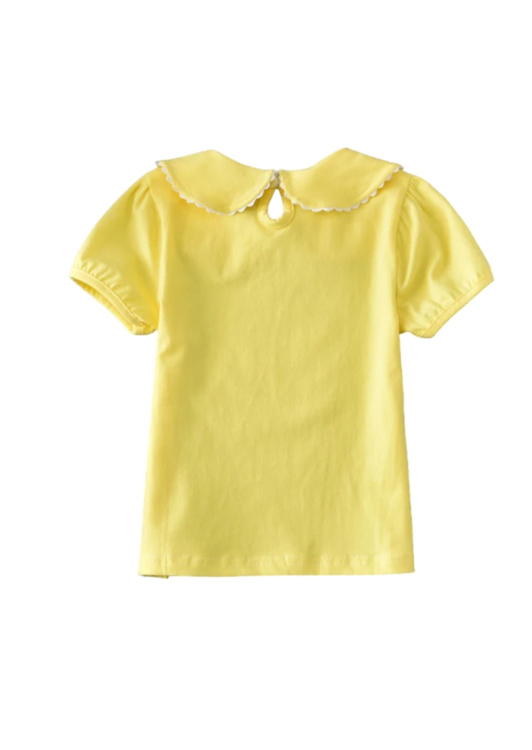 Peter Pan Collar Short Sleeve Top