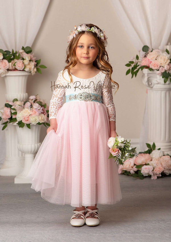 Light Pink Flower Girl Dress 