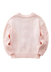 Flower Pullover Sweater Pink