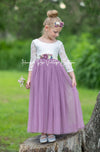 toddler flower girl dress in Plum Purple