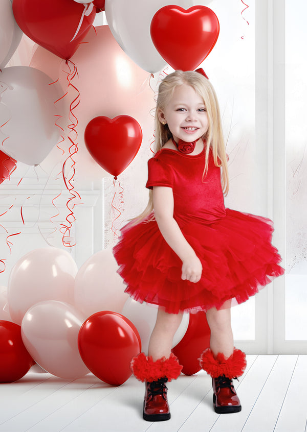 red velvet Valentines Day tutu