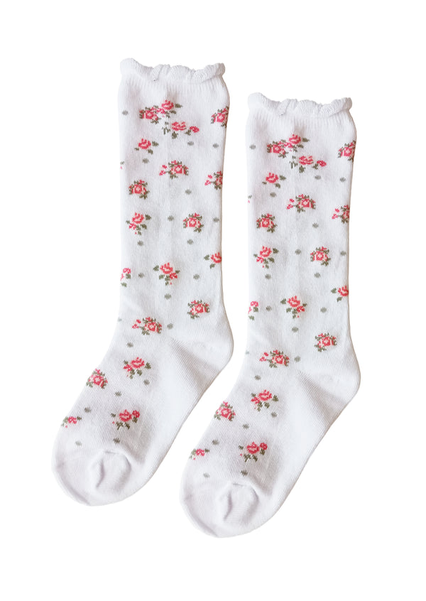 Girls flower Knee Socks