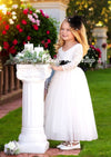 The perfect white flower girl dress