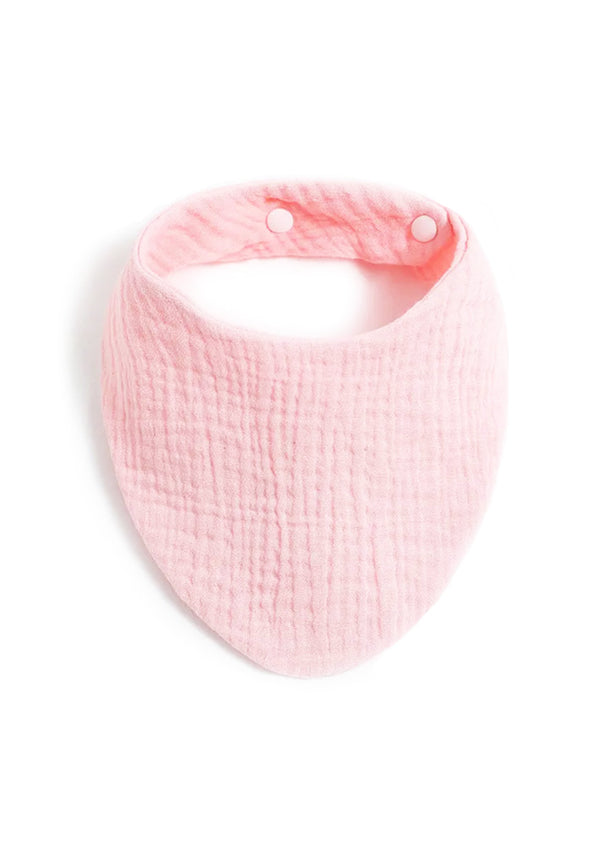 triangle baby bib pink