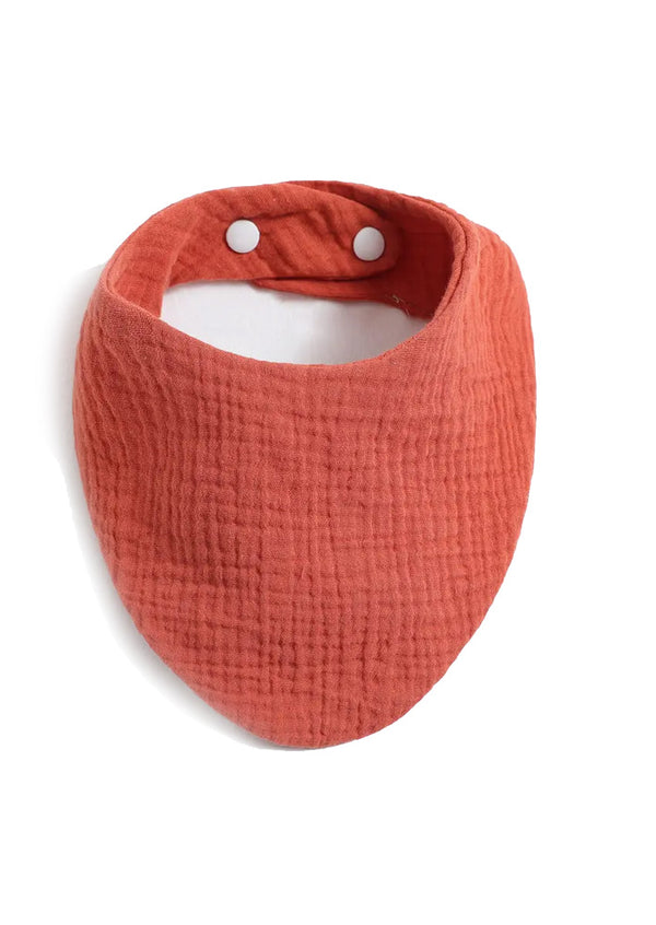 triangle baby bib orange