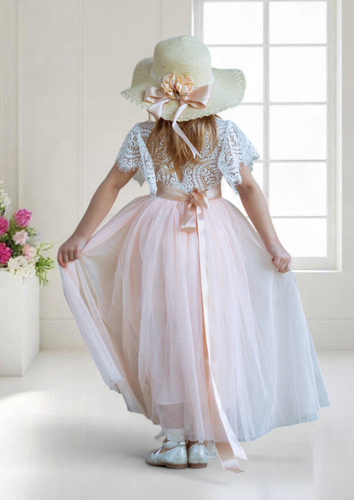 blush junior bridesmaids dresses