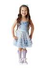 Blue Butterfly Ruffle Tutu Petti Skirt