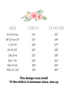 Flower Girl Dress Measuring Chart