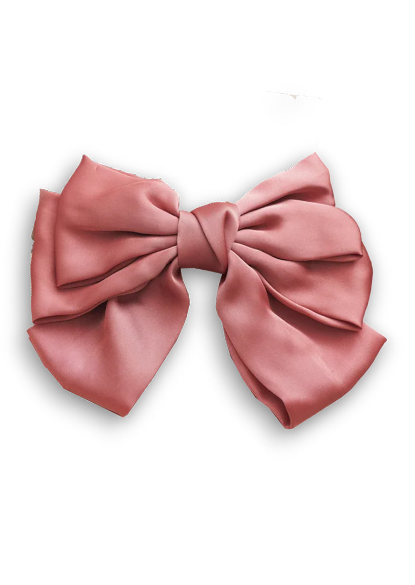 flower girl hair bows dusty rose