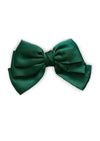 flower girl hair bow green