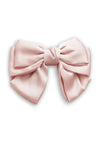 flower girl hair bow pink satin