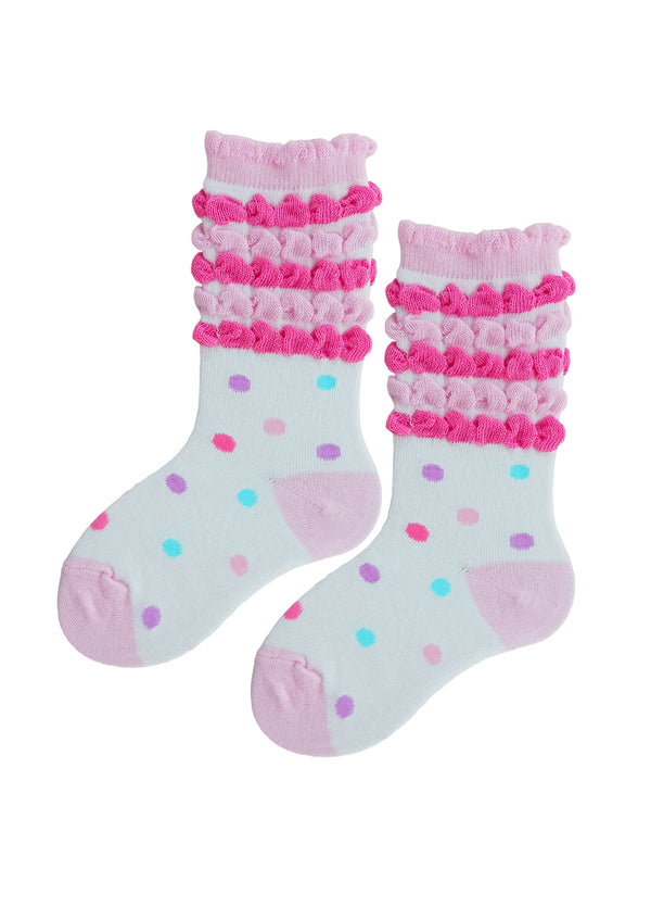 Candy Dots Ankle Socks Pink