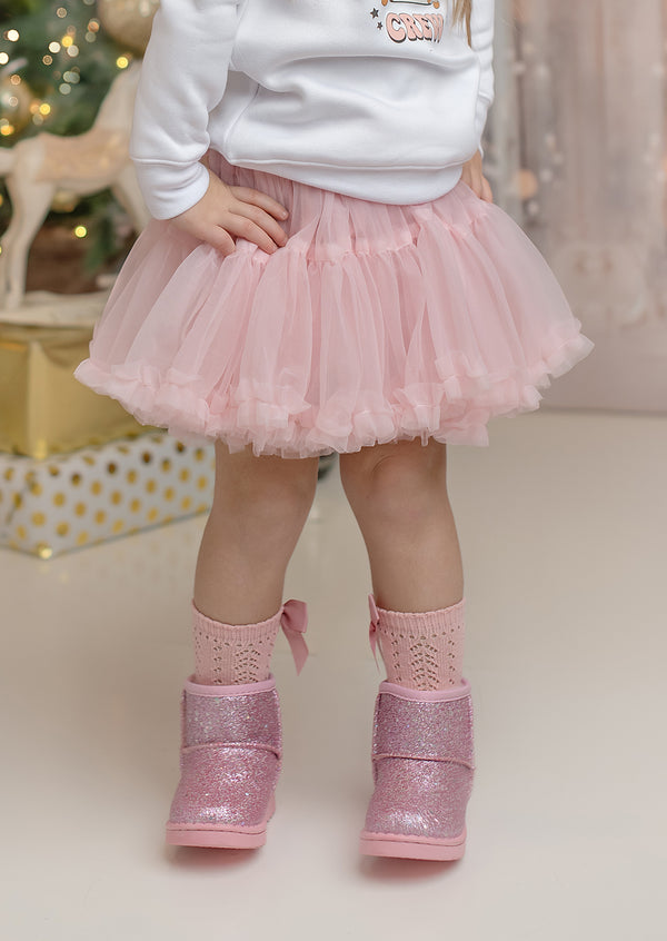 girls tutu skirt in pink blush