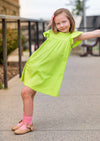 girls dress lime