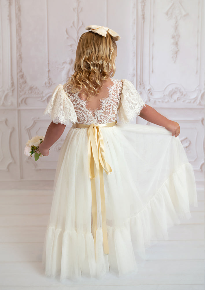 flower girl dresses for toddlers ivory
