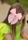 Light Pink Eyelet Lace Fable Bow