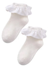 girls white ankle socks